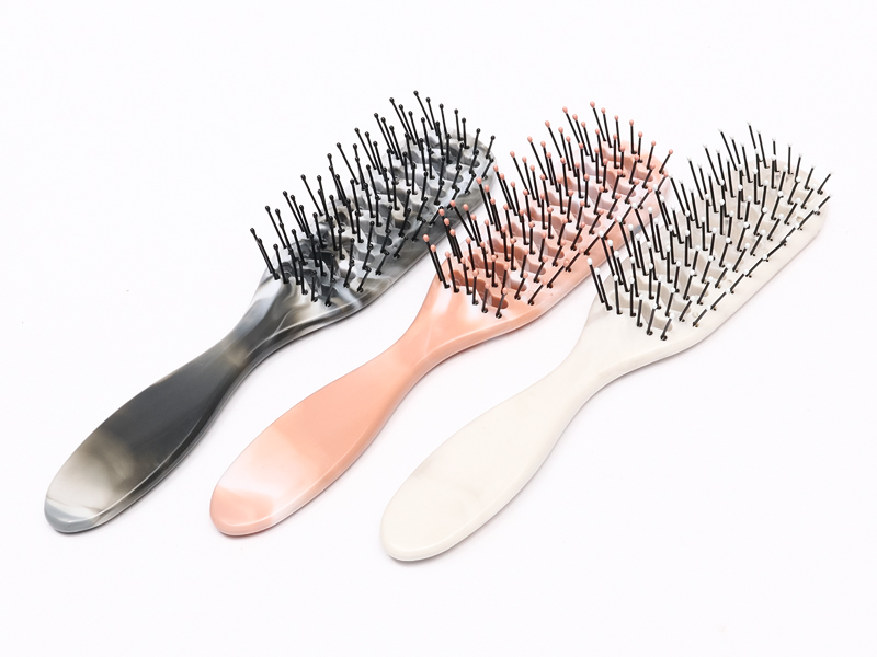 Spazzola per capelli a paletta ventilata naturale in plastica per capelli spessi