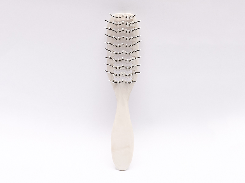 Spazzola per capelli a paletta ventilata naturale in plastica per capelli spessi