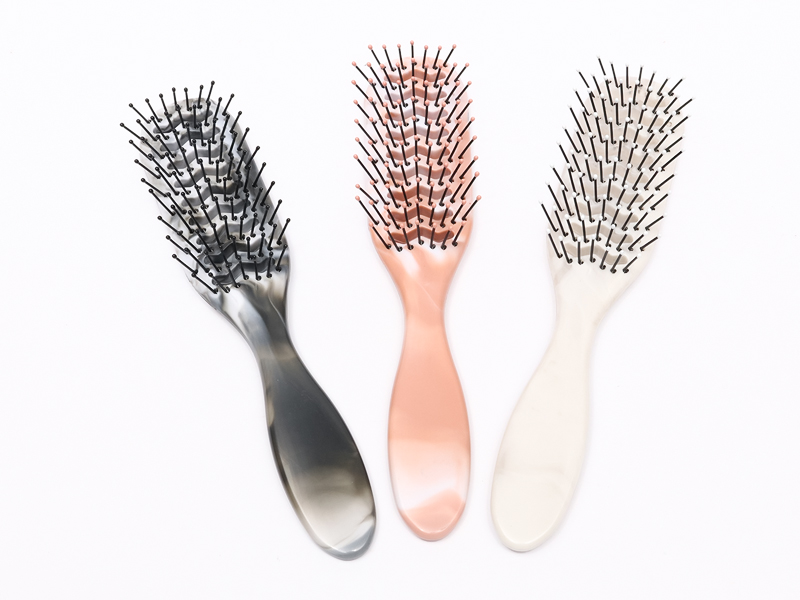 Spazzola per capelli a paletta ventilata naturale in plastica per capelli spessi