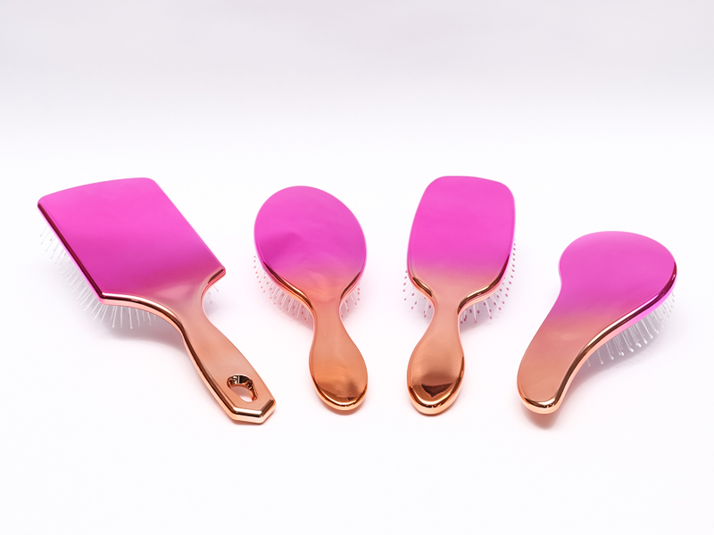 Spazzola per capelli districante con palette di colori sfumati