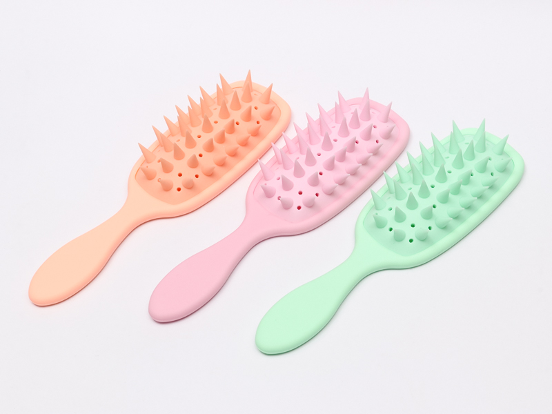 Spazzola districante per massaggio alla testa in silicone