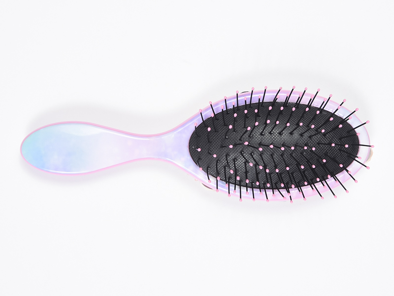 Spazzola per capelli districante ovale con gioielli scintillanti