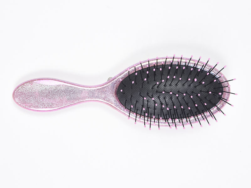 Spazzola per capelli districante ovale con gioielli scintillanti