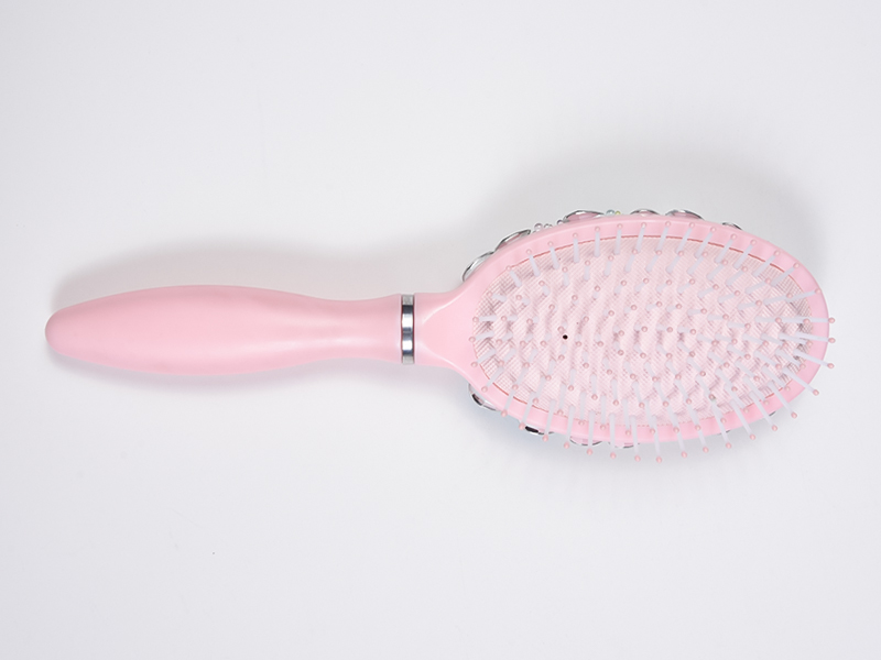 Spazzola per capelli districante ovale con gioielli scintillanti