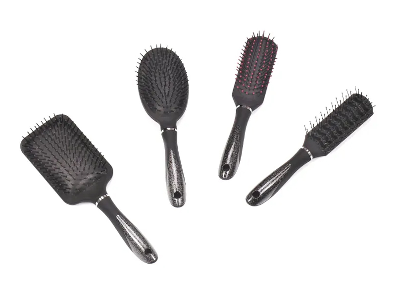 Set di spazzole per capelli con cuscino districante