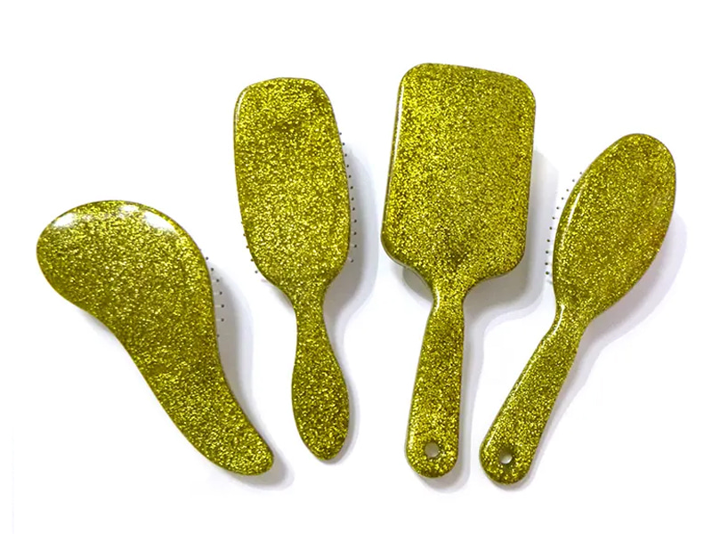 Spazzola per capelli districante con cuscino glitterato
