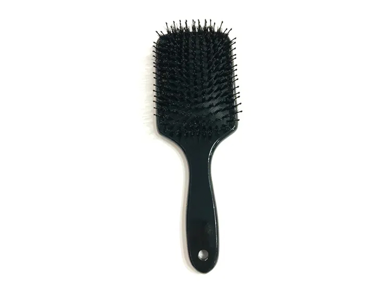 Spazzola per capelli in bambù districante con paletta in legno per massaggio con setole di cinghiale