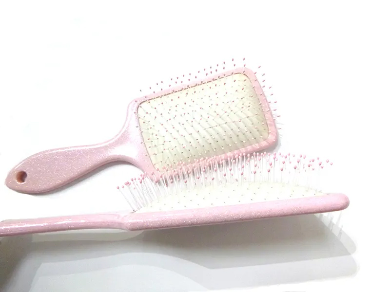 Spazzola per capelli paddle districante rosa