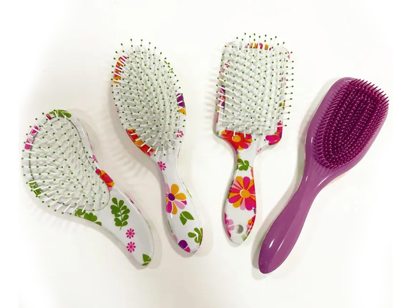 Spazzola per capelli con cuscino d'aria per massaggio del cuoio capelluto in plastica districante da donna