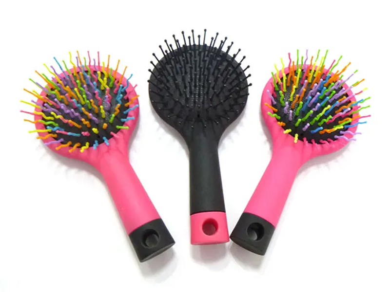 Mini spazzole per capelli a testa grande con setole a cuscino d'aria
