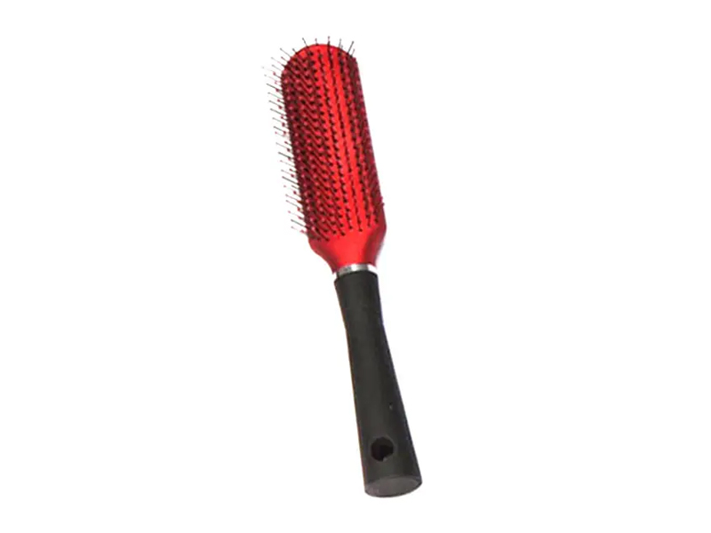 Set di cuscini in plastica con rivestimento in gomma e spazzole per capelli