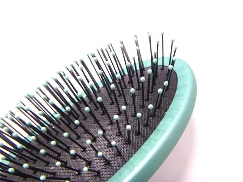 Spazzola per capelli a onda nera ovale multicolore 360 ​​groviglio Denman