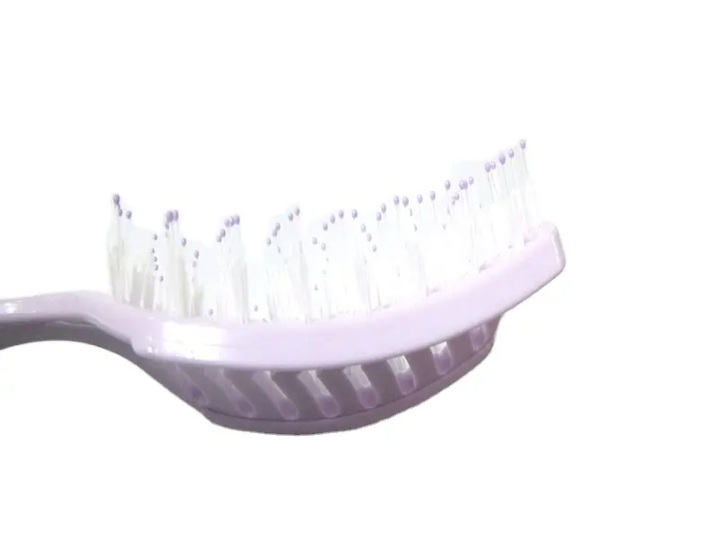 Spazzola per capelli districante rosa portatile in plastica ABS ecologica per massaggio impermeabile