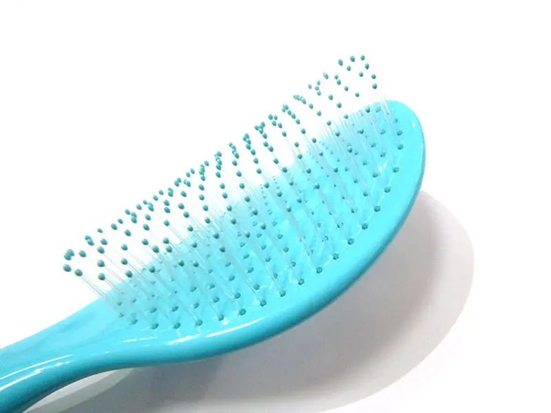Pettine per capelli rosa resistente al calore con manico staccabile