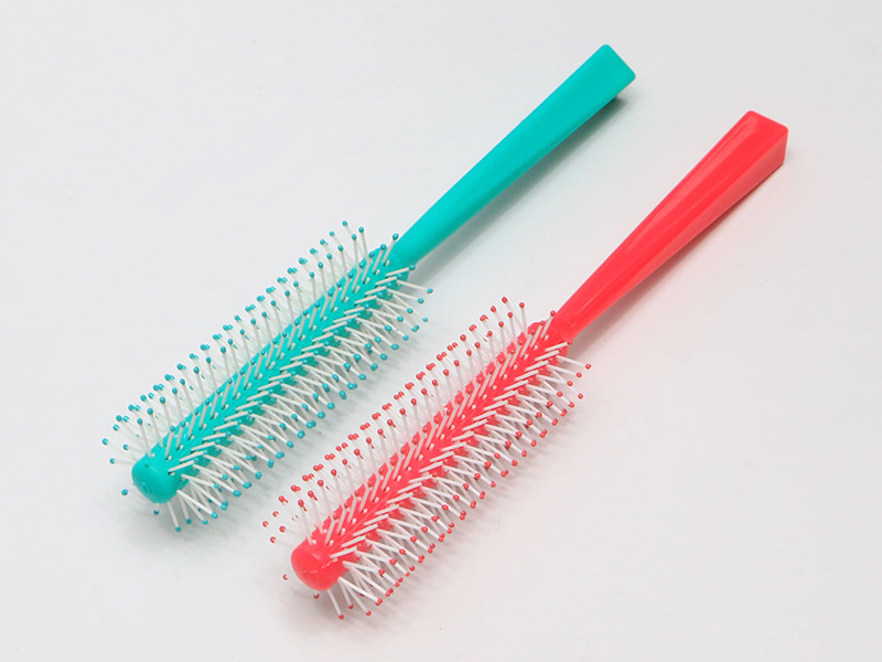 Spazzole rotonde di polpo per parrucca di colore rosa districante per bambini