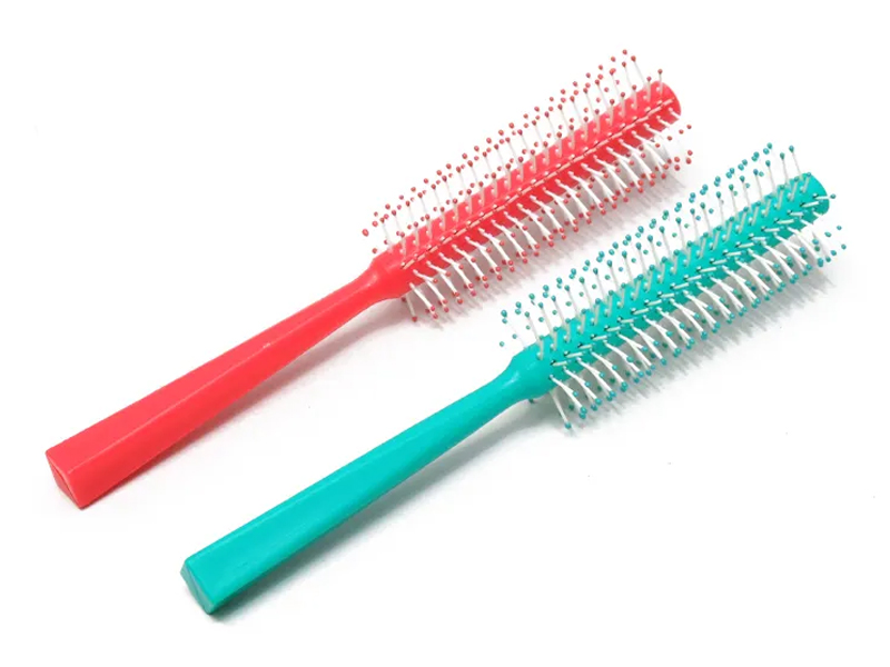 Spazzole rotonde di polpo per parrucca di colore rosa districante per bambini