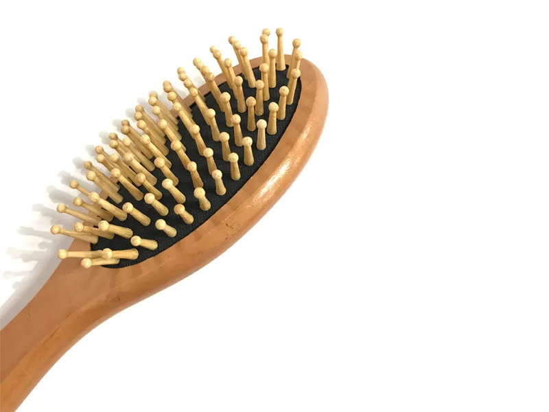 Spazzola per capelli da massaggio in legno Baby Paddle
