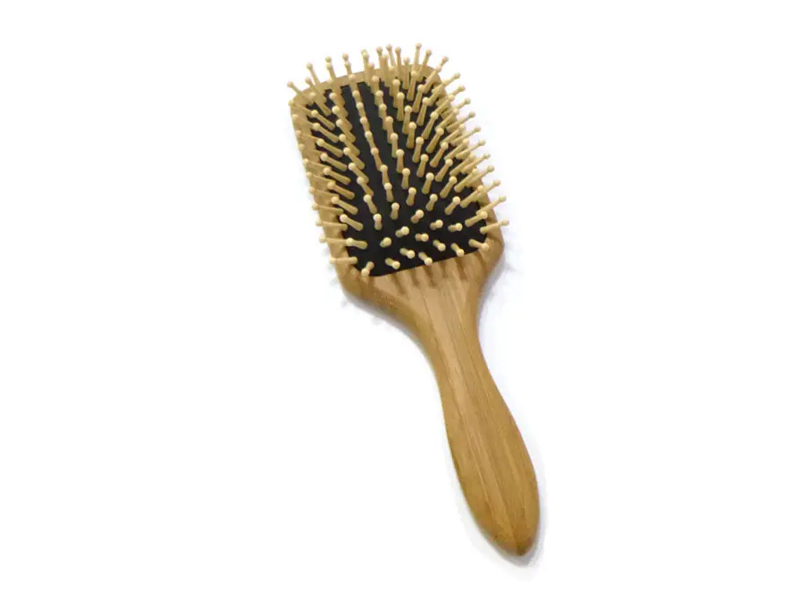 Spazzola per capelli districante in bambù