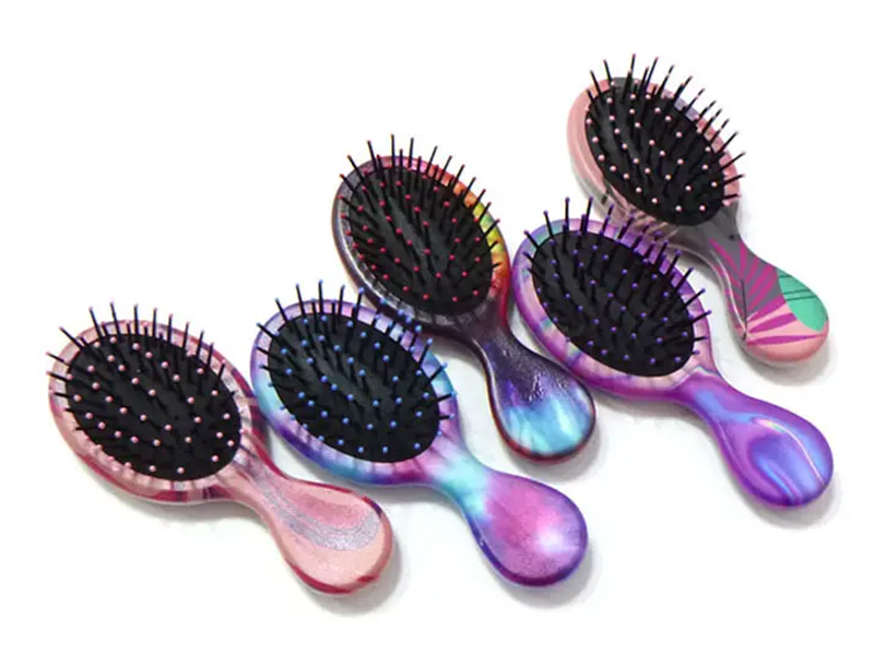 Pettine da colorare per massaggiatore per capelli a paletta districante per bambini