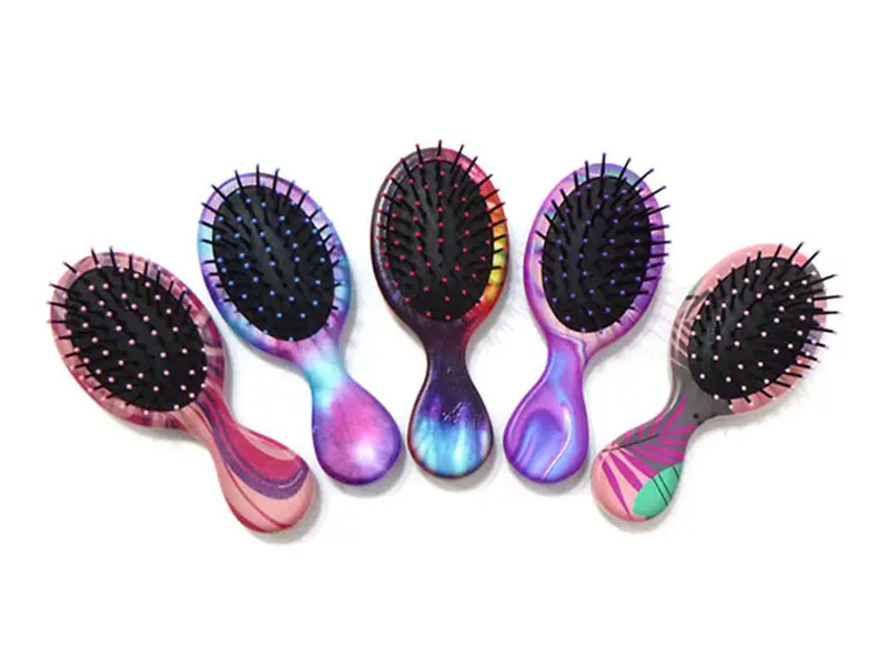 Pettine da colorare per massaggiatore per capelli a paletta districante per bambini